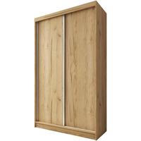 SCHWEBETÜRENSCHRANK Mario 120/216/61 eiche Artisan - Eiche Artisan, Holzwerkstoff (120/216/61cm) - Beautysofa