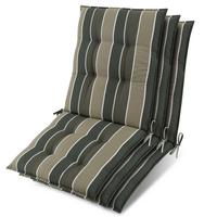 NIEDERLEHNER Sun-NL 105x50x8cm Grün-Gestreift (3tlg) - Grün, Textil (50/100cm) - Beautissu 
