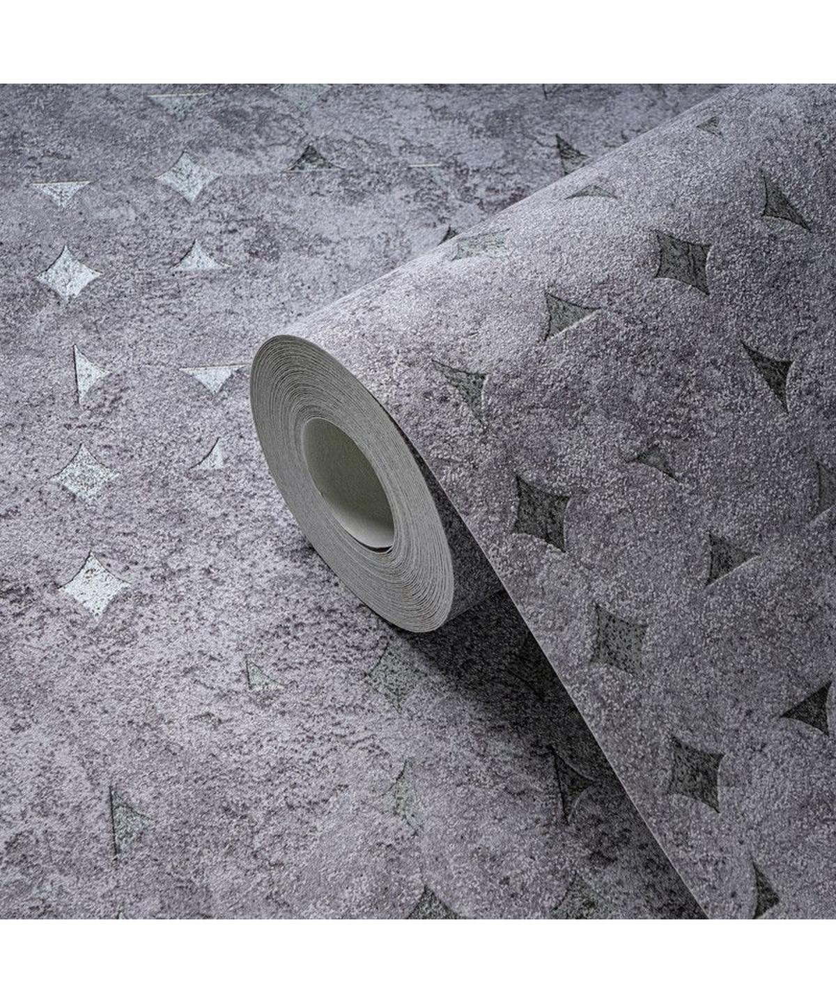 VLIESTAPETE Grau 53/1005 cm - Silberfarben, Textil (53/1cm) - KUNSTLOFT