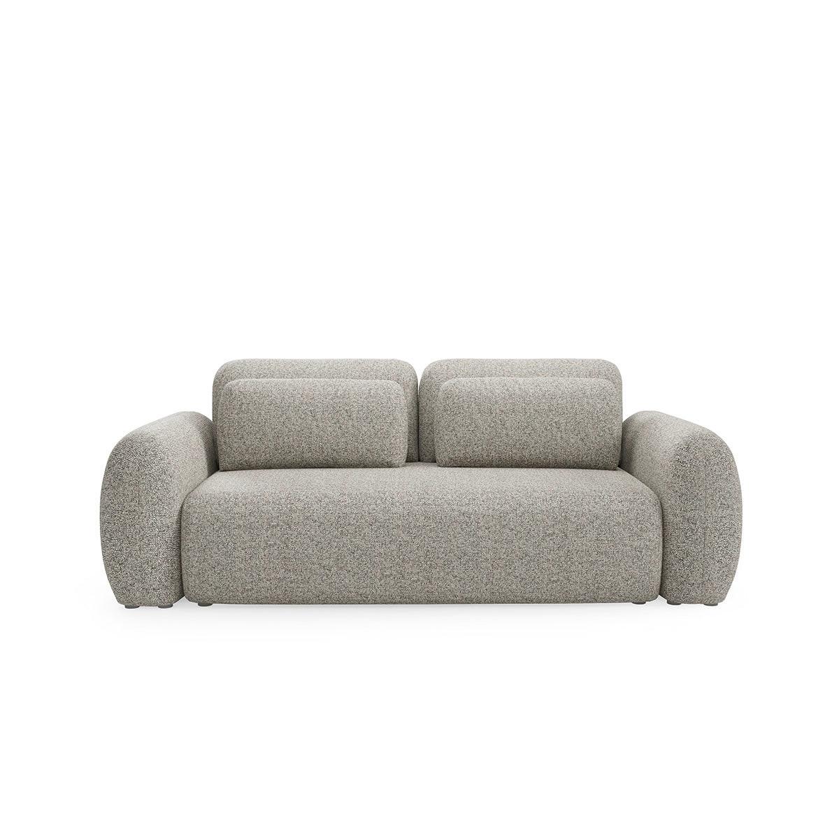 SOFA Carmela 3 Sitzplätze Hellgrau - Grau, Holz (266/95/121cm) - Petits-meubles