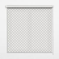 INNENROLLO - Fensterrollo - Rollo - 90x140 cm - Rauten - Weiß, Kunststoff (90/140/0.5cm) - TULUP