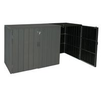 MÜLLTONNENBOX ERWEITERUNG Anthrazit - Anthrazit, Metall (79/117/105cm) - MCW