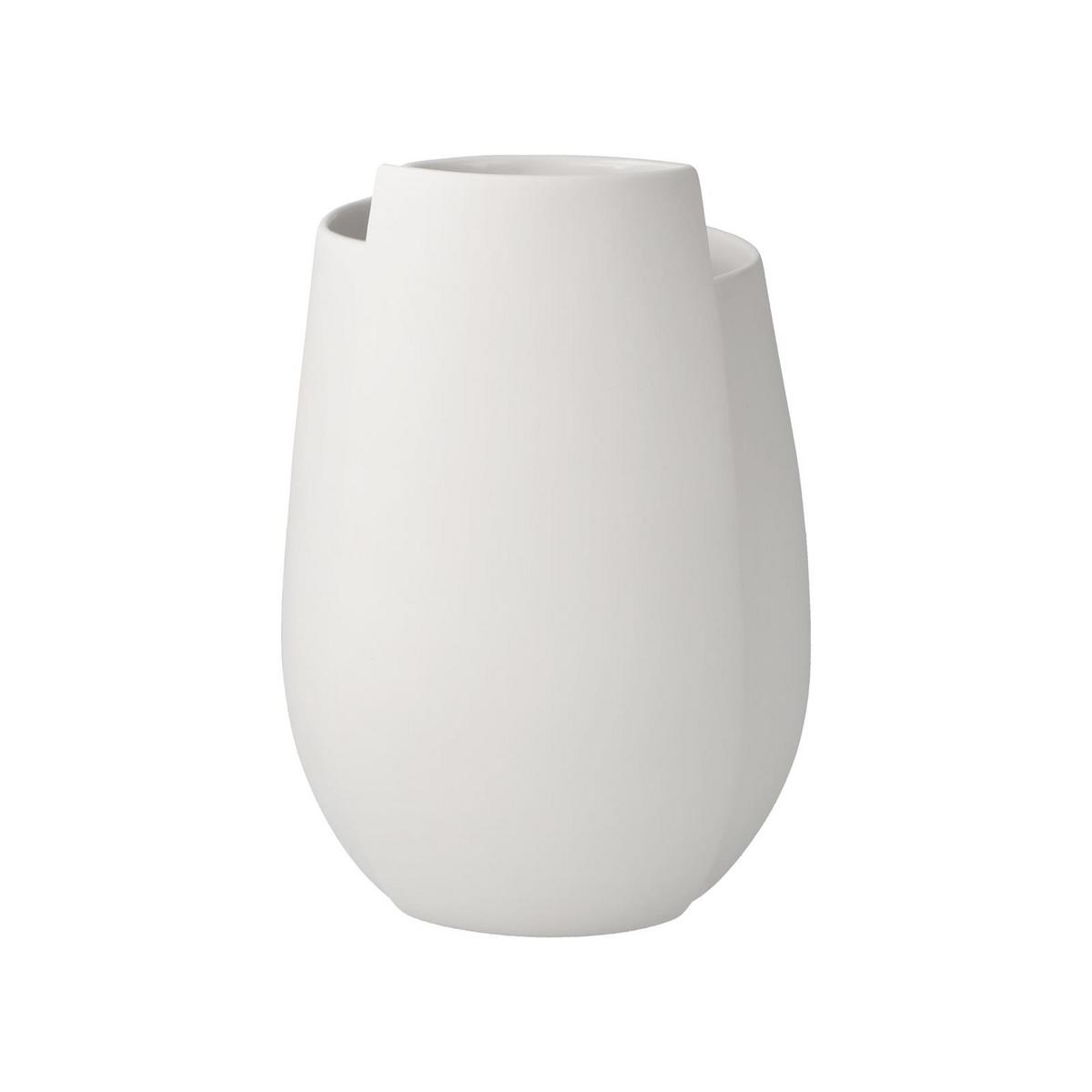 VASE Ova weiß 16 cm - Weiß, Keramik (16cm) - Goebel