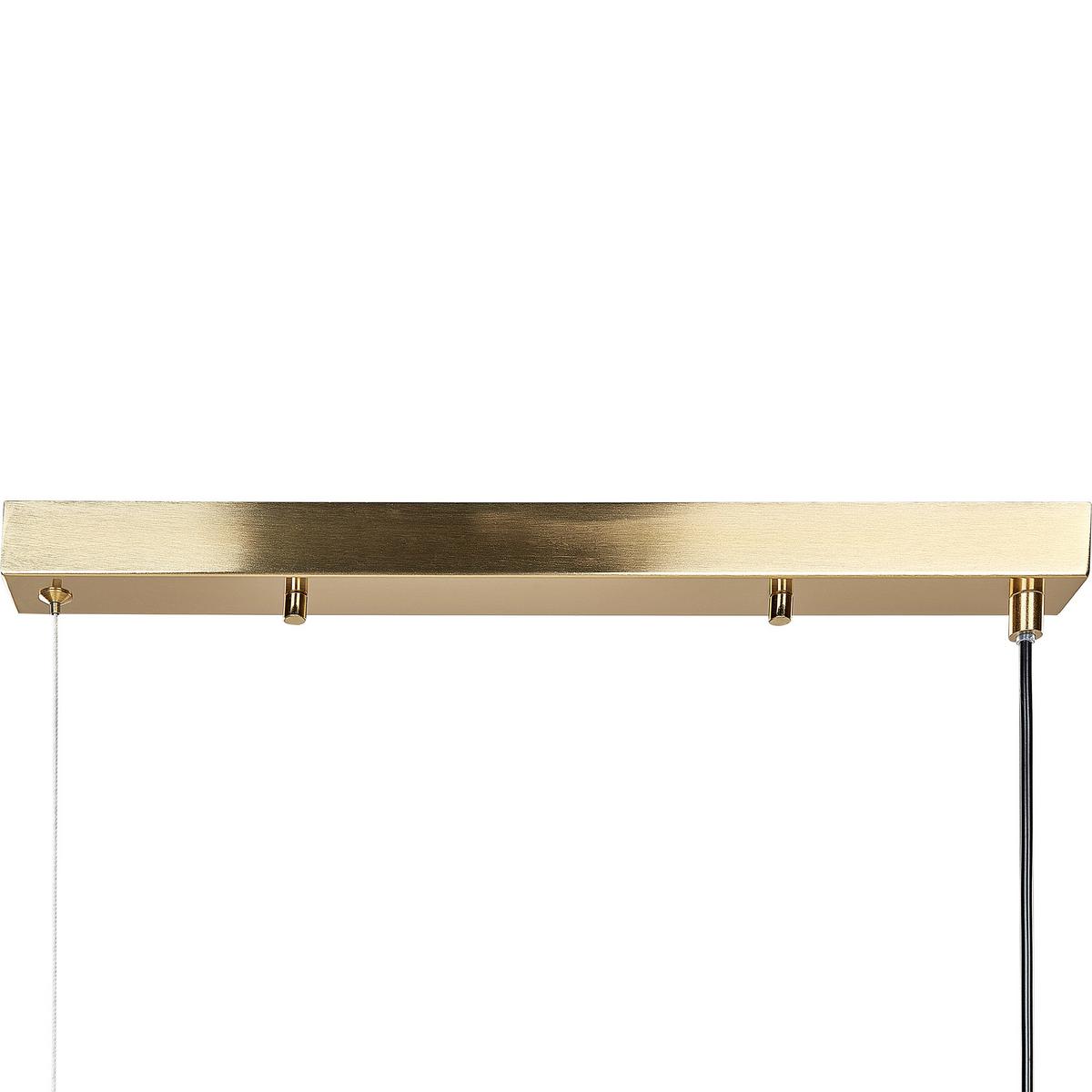 HÄNGELEUCHTE Bayas 4/100/127 cm - Messingfarben, Metall (4/100/127cm) - Beliani