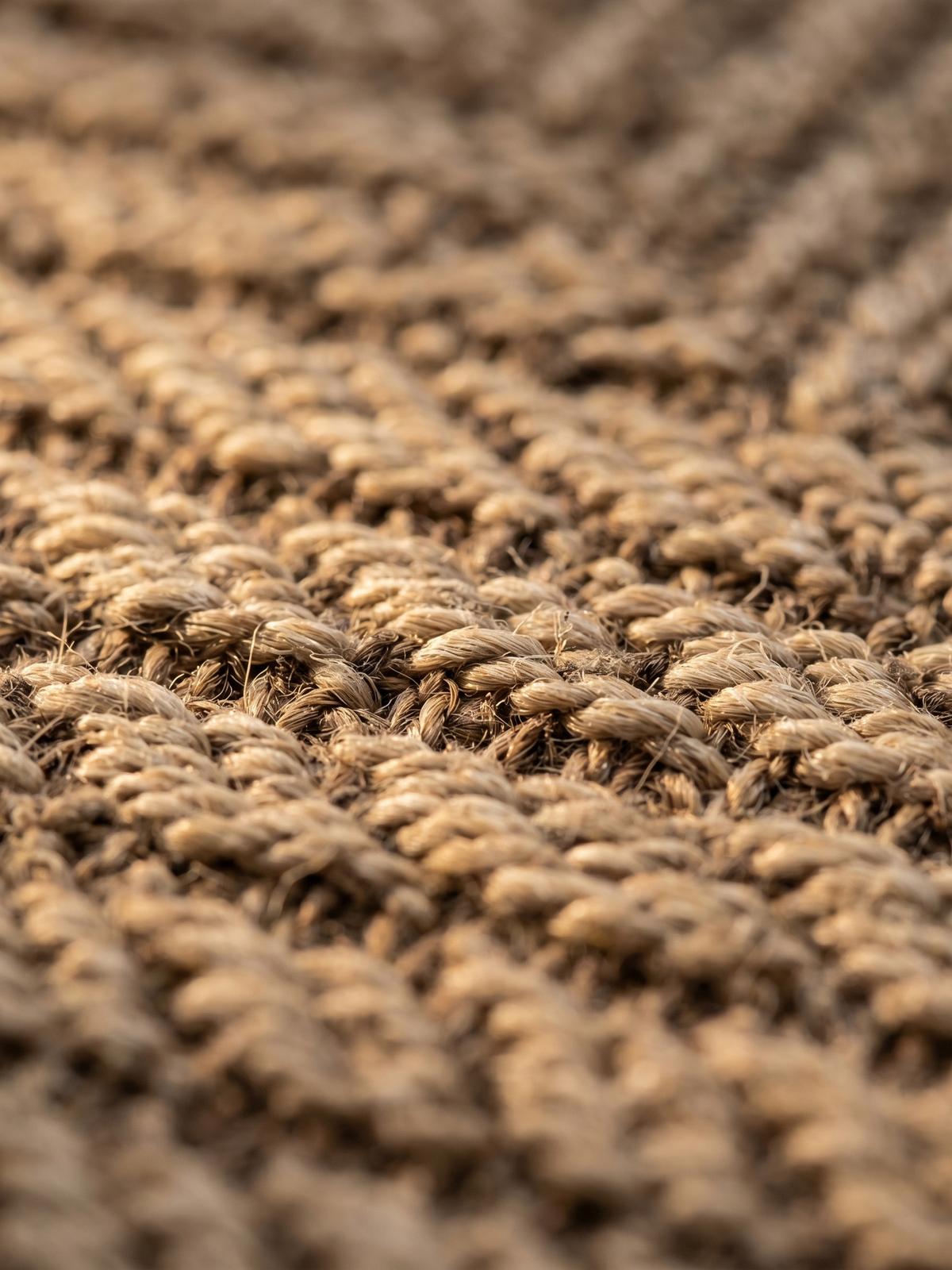 TEPPICH Outdoor ARLBERG in Beige, in Jute-Optik, aus Polypropylen, Ø 80 cm - Beige, Textil (80/80cm) - KADIMA DESIGN