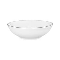SCHÜSSEL RUND Lido Black Line weiß ø 23 cm - Weiß, Keramik (23.2cm) - Seltmann Weiden
