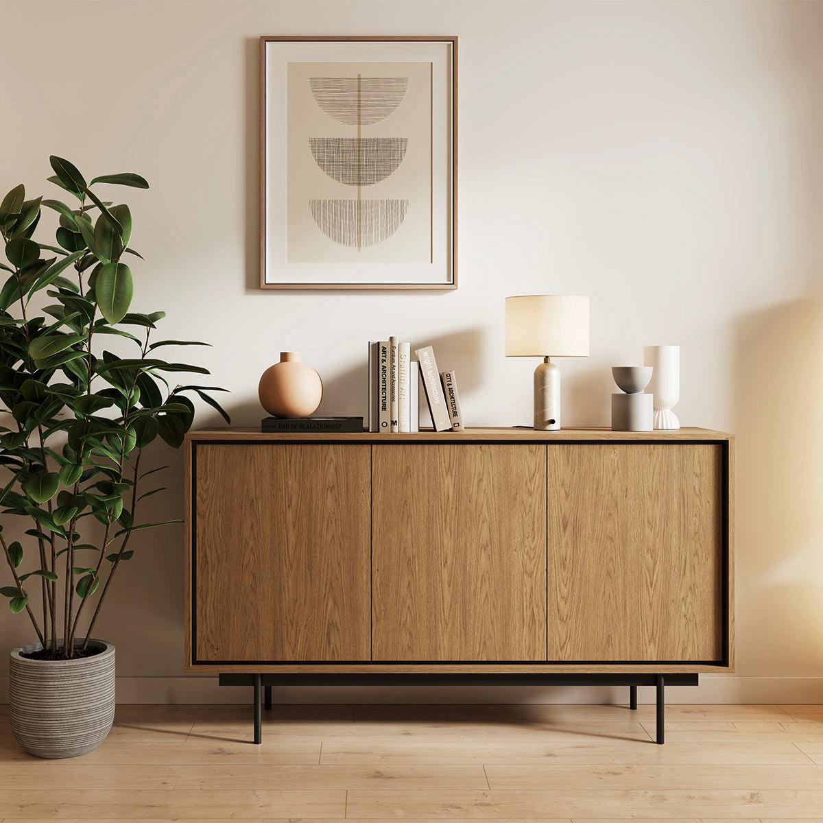 SIDEBOARD Vidia Holz - Braun, Holzwerkstoff (149.6/85/38cm) - Petits-meubles