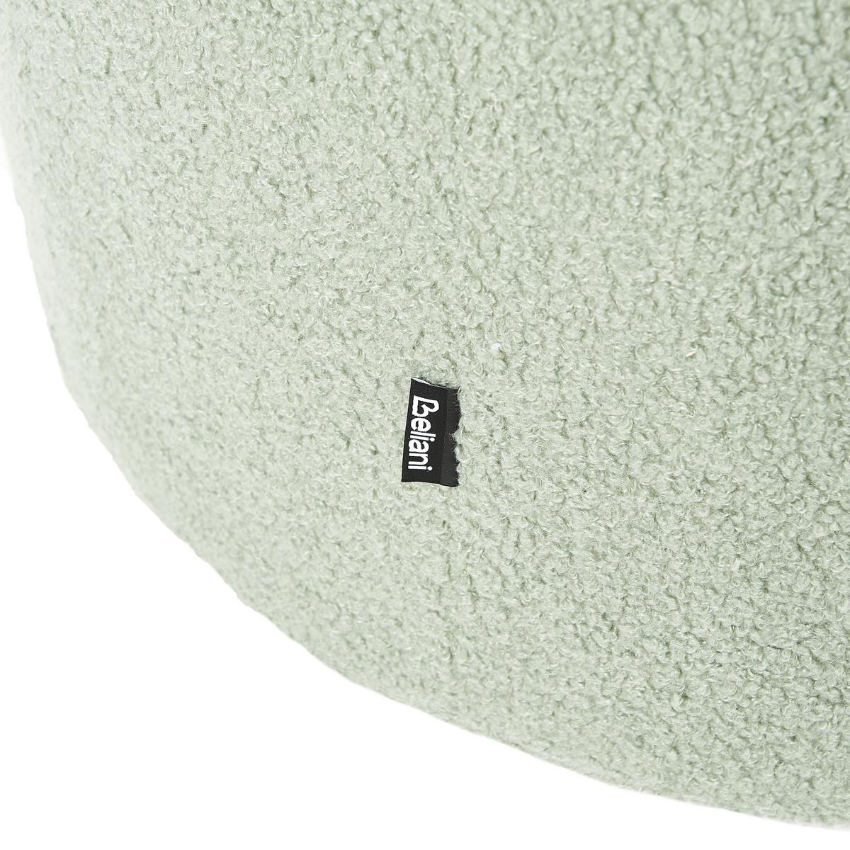 DREHSESSEL Bouclé Hellgrün Davik - Hellgrün, Textil (62/67/63cm) - Beliani