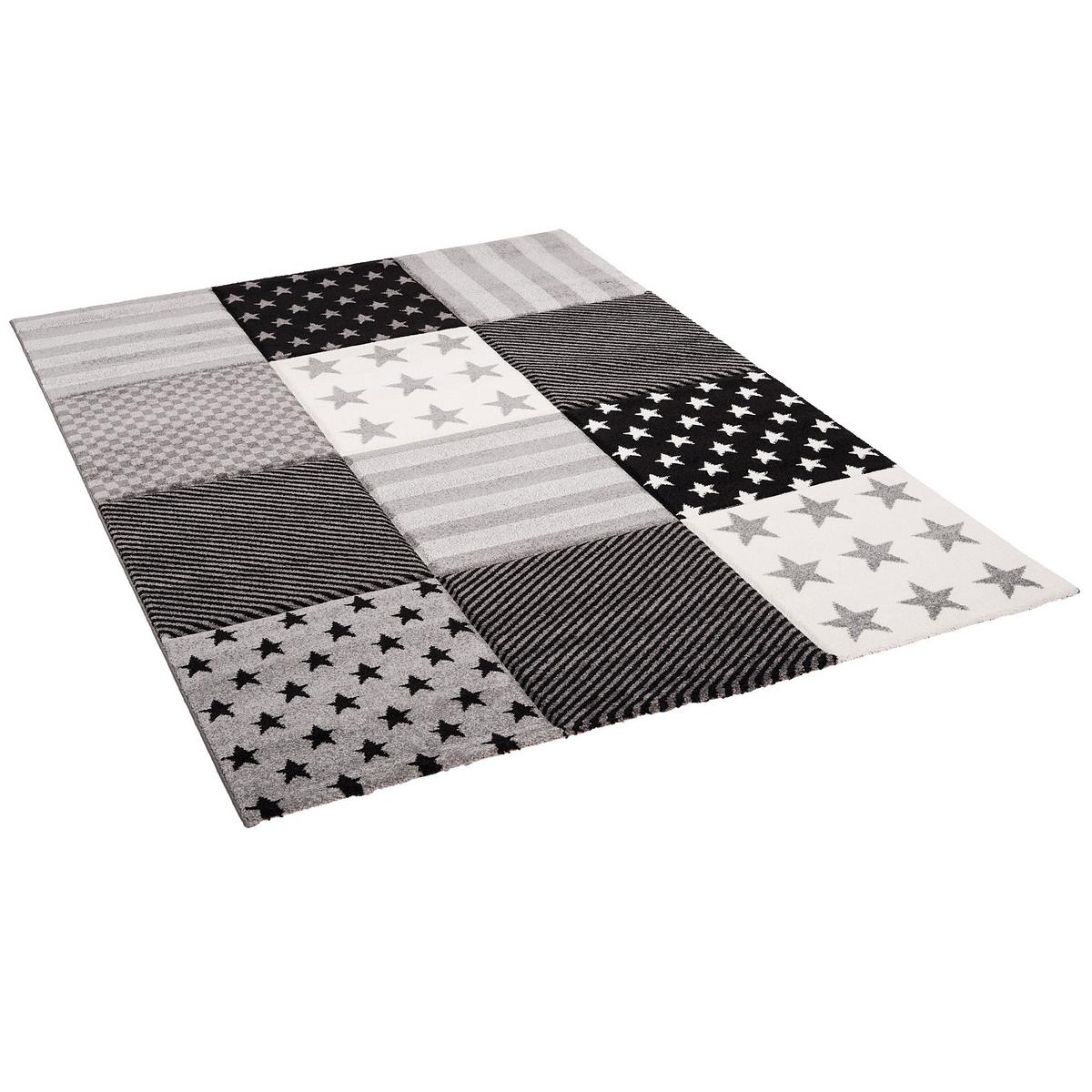 KINDER UND JUGEND TEPPICH MAUI STERNE - Grau, Textil (80/150cm) - Pergamon