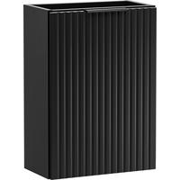 WASCHBECKENUNTERSCHRANK Niva hängend mit Rillenfronten in Schwarz, 40/57/22 cm - Multicolor/Schwarz, Holzwerkstoff/Kunststoff (40/57/22cm) - WFL GROUP