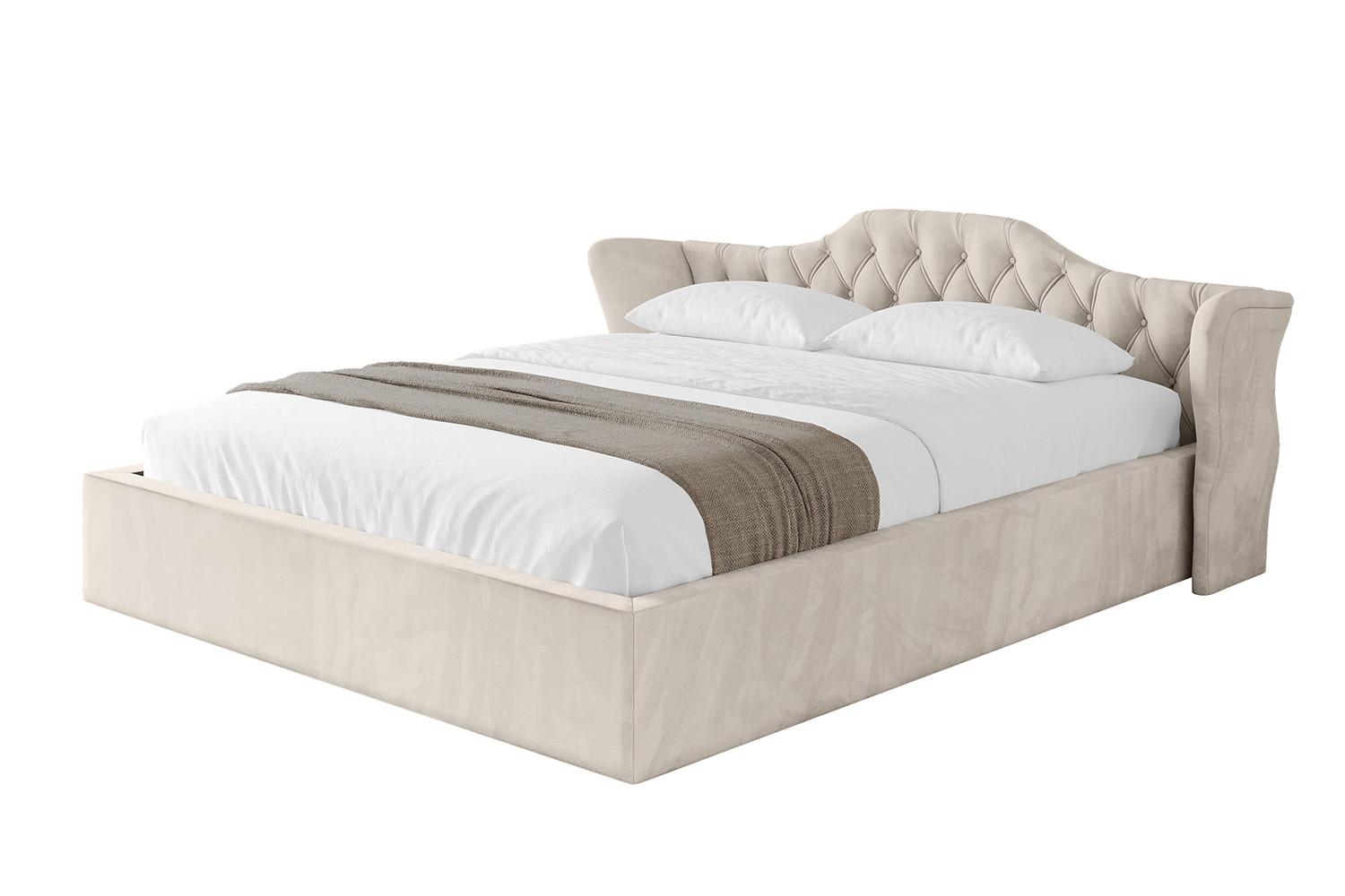 POLSTERBETT mit Bettkasten und Lattenrost, Bett mit Matratze H3/H4 - ZORAN-V1 180x200 Beige - Beige, Holzwerkstoff/Textil (180/200cm) - ALTDECOR