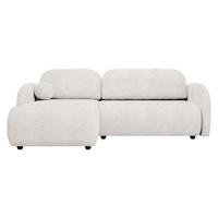 ECKSOFA Dream L - Creme/Schwarz, Holz/Kunststoff (233/160cm) - MIRJAN24