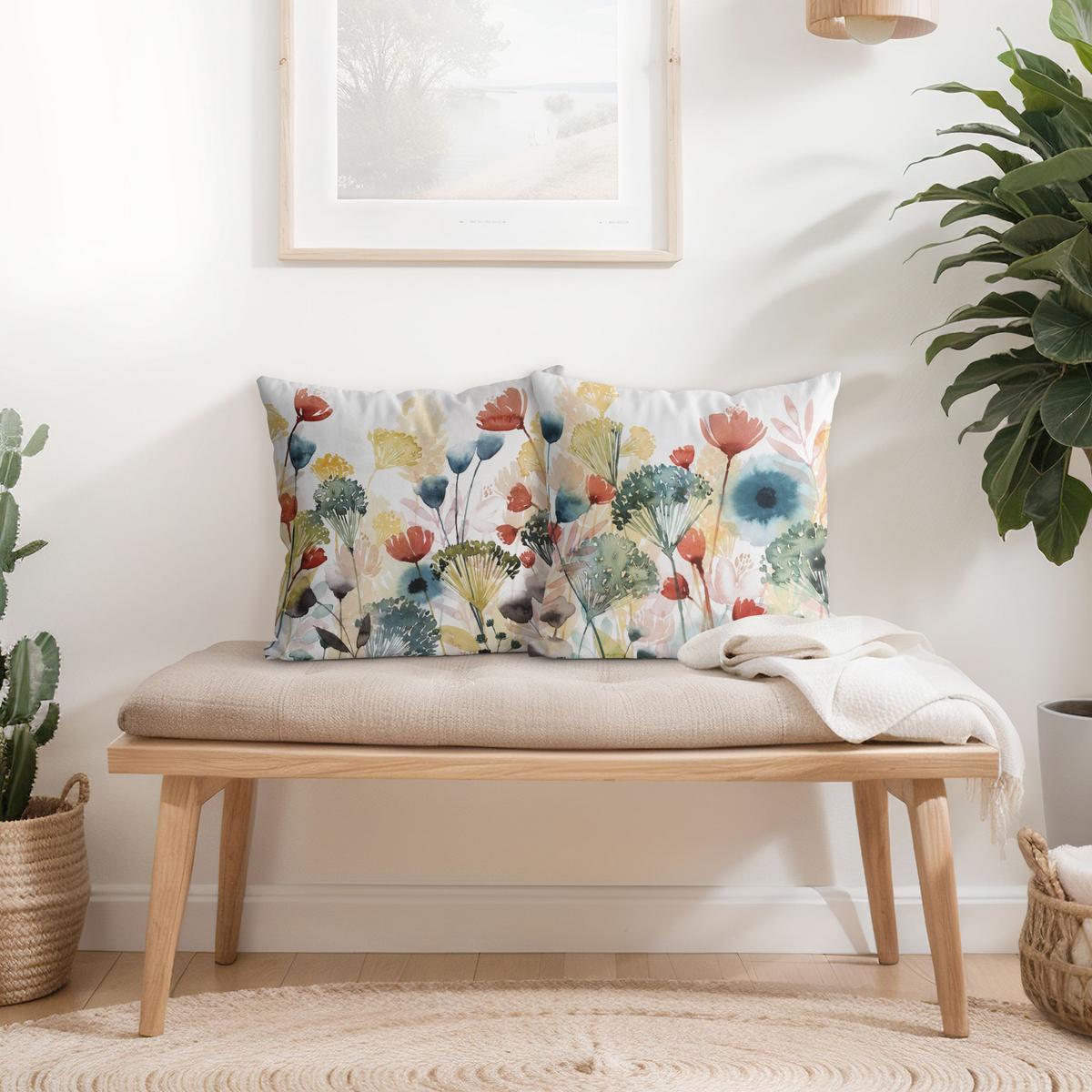 DEKOKISSEN 2er-Set Wildblumen im Sommer Set I 40/40 cm - Multicolor, Textil (40/40cm) - Bilderwelten