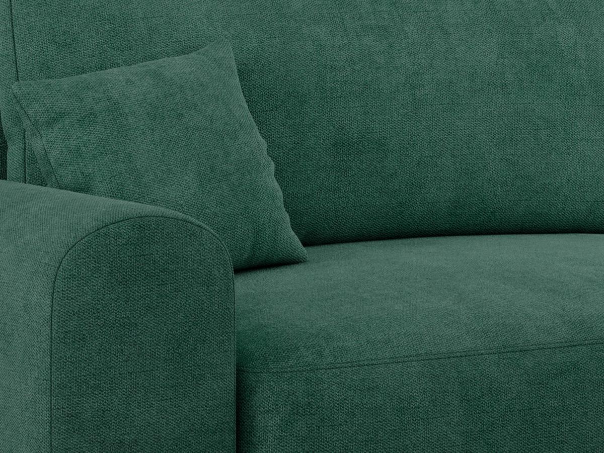 ECKSOFA NELSON Grün Struktur - Schwarz/Grün, Kunststoff/Textil (274/152cm) - MKS
