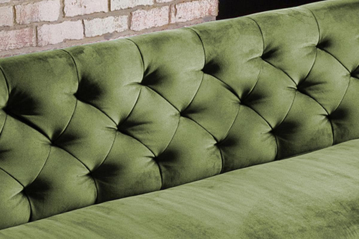ESSZIMMERBANK CHARME Grün Velvet - Olivgrün/Grün, Textil (166/85/68cm) - KAWOLA