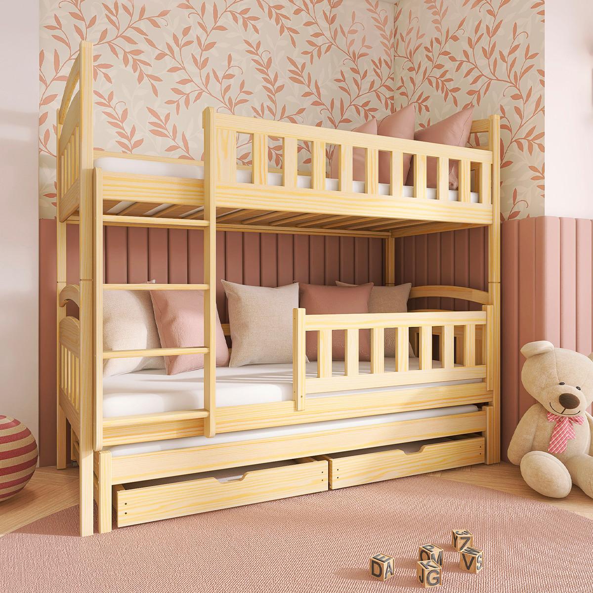 BETT 90/200 Jules Holz - Braun, Holzwerkstoff (90/200cm) - Petits-meubles