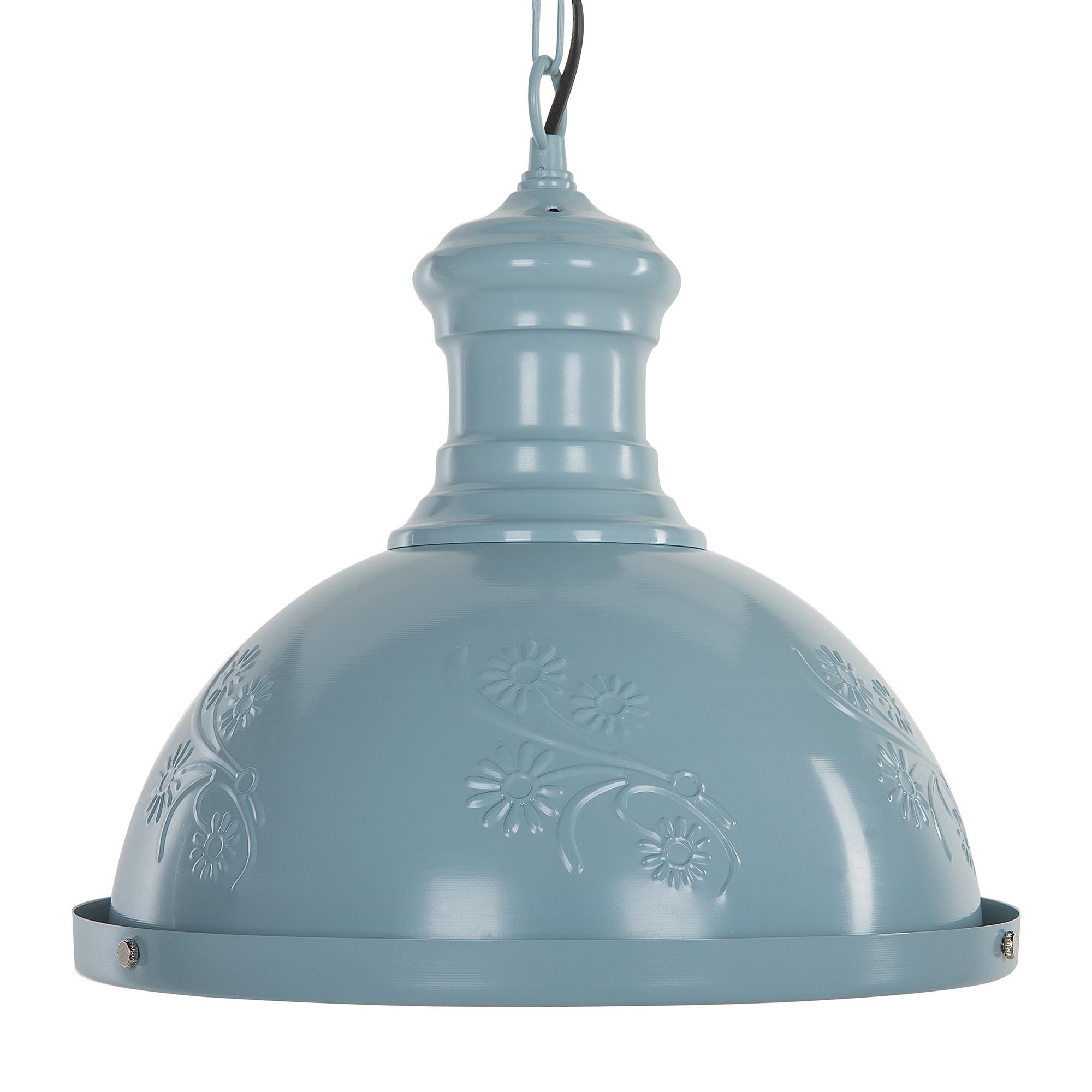 HÄNGELEUCHTE Didessa 32/32/85 cm - Blau, Metall (32/32/85cm) - Beliani