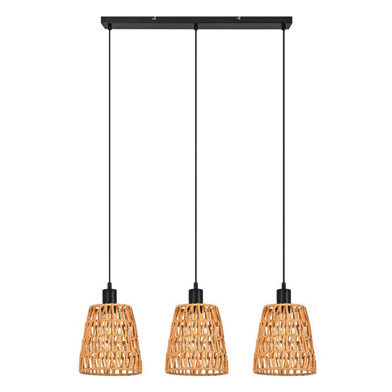 PENDELLEUCHTE BAKER Ⅲ 70/56/120 cm - Schwarz, Metall (70/56/120cm) - Nettlife
