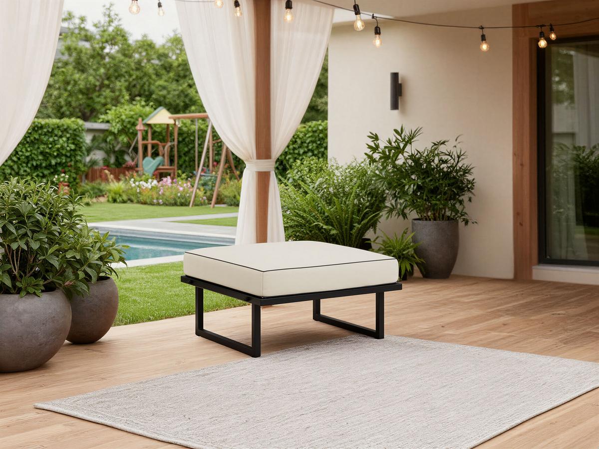 SITZHOCKER Elba - Beige - Beige, Textil (78/42/78cm) - MKS