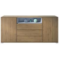 SIDEBOARD Skadu Denim matt - Pastellblau, Holzwerkstoff (166.5/75.5/35cm) - Vladon