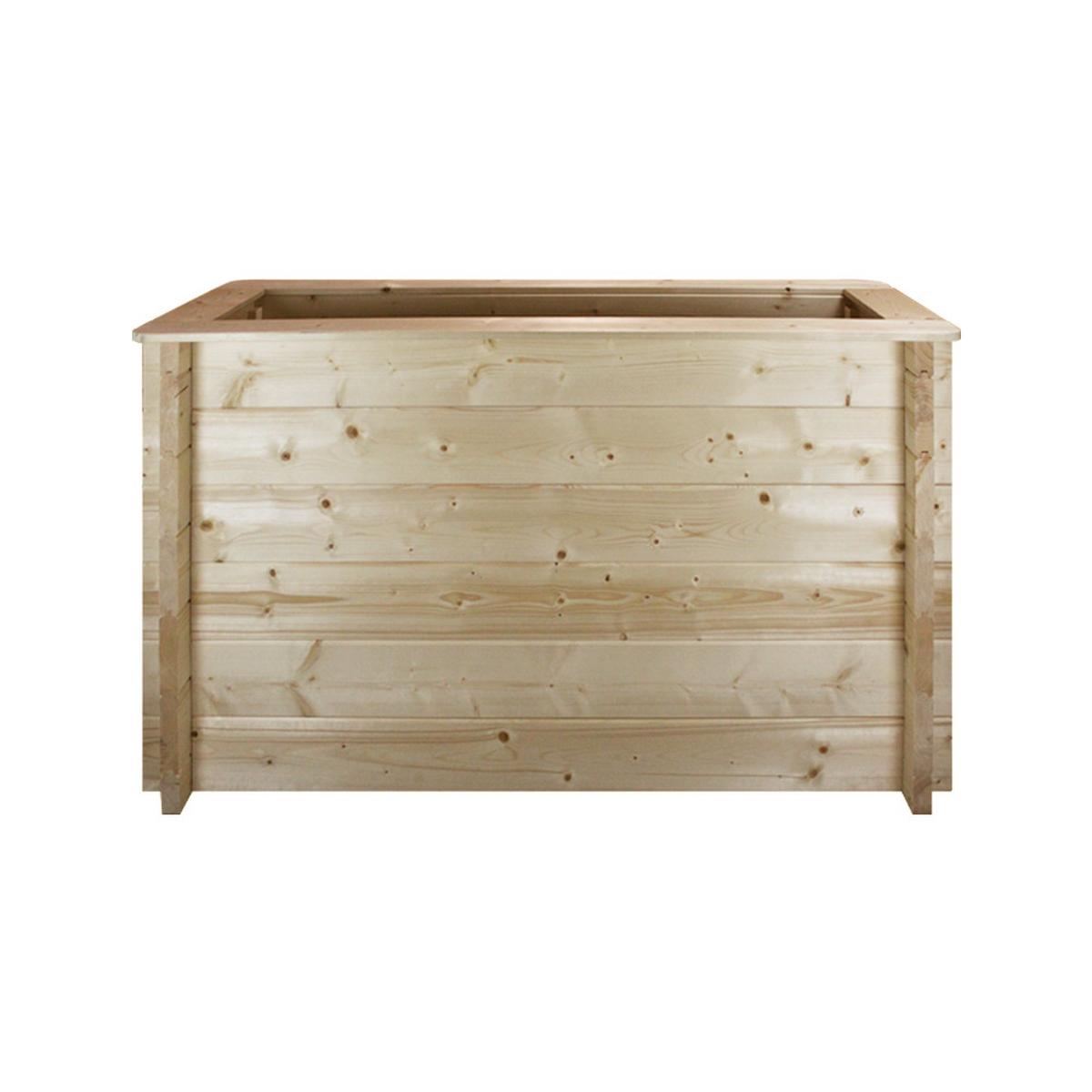 HOCHBEET HOLZ - 118x38xH69 cm - M615 - Beige, Holz (38/69/118cm) - Timbela
