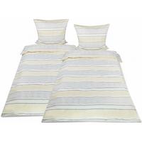 BETTWÄSCHE Viola 135x200cm + Kissenbezug 80x80cm Beige Biber (4tlg) - Beige, Textil (135/200cm) - Beautissu 