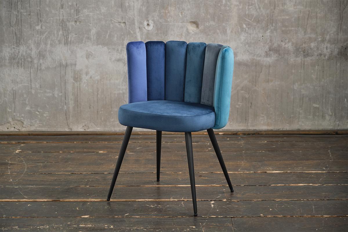 ESSZIMMERSTUHL JADA Blau Velvet - Blau, Kunststoff/Textil (59/86/55cm) - KAWOLA