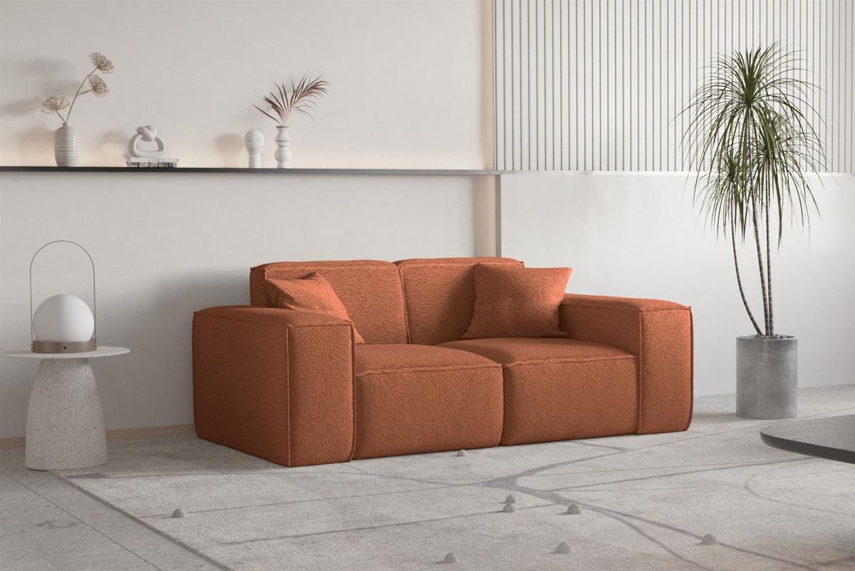 SOFA Celes Premium 2-sitzer Ascot Bukla - Kupferfarben, Holzwerkstoff/Textil (186/73/88cm) - Fun Möbel
