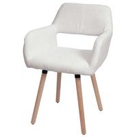 ESSZIMMERSTUHL Cremeweiß - Creme/Weiß, Textil (56/80/53cm) - MCW