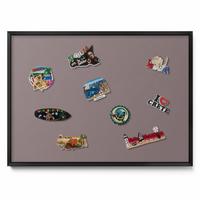 MAGNETTAFEL 70x50 cm Schwarzer Rahmen Hellbraun - Teakfarben, Metall (70/50/0.4cm) - TULUP