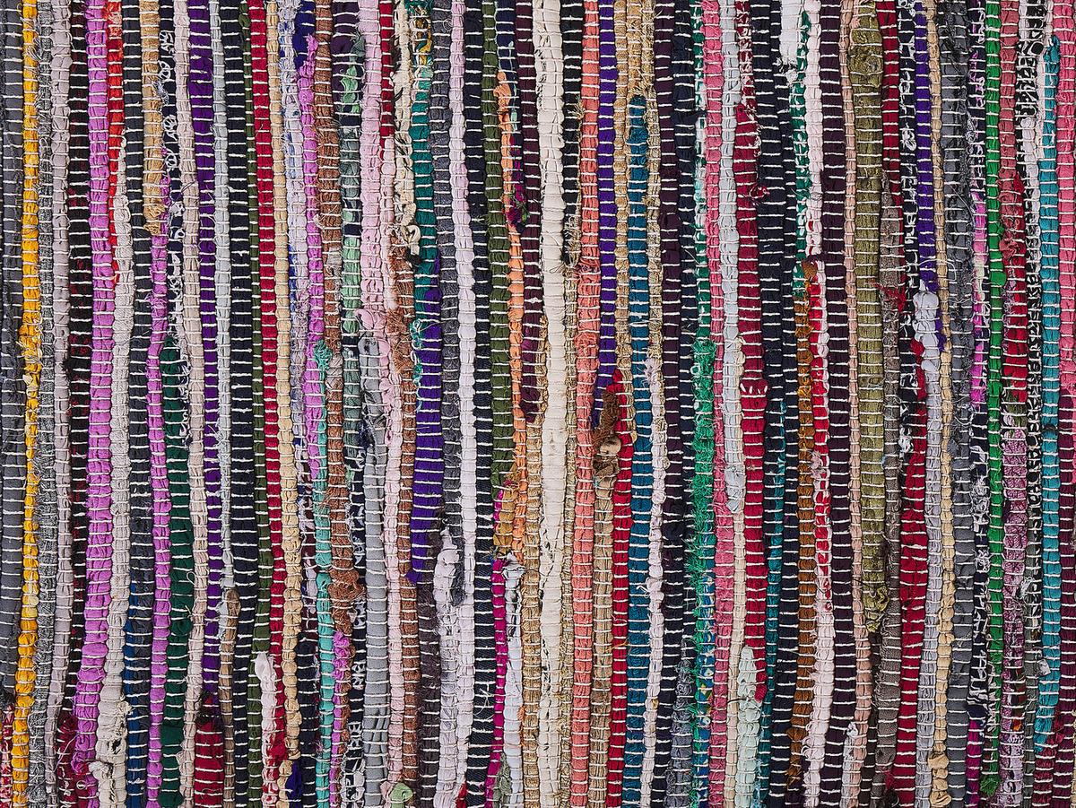 TEPPICH geflochten Danca 230/160 cm - Multicolor, Textil (160/230cm) - Beliani