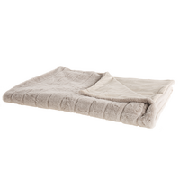 DECKE Beige Labyar 150/200 cm - Beige, Textil (150/200cm) - Beliani