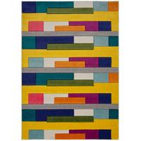 TEPPICH MOSS, geometrisch-abstrakt, Bunt, 80 x 150 cm - Multicolor, Textil (150/80cm) - KADIMA DESIGN