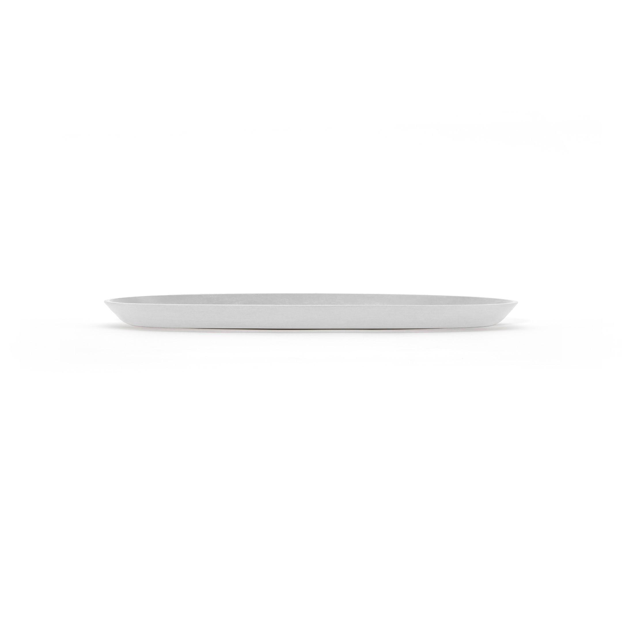 BLUMENTOPFUNTERSETZER Sofia Long 49,4/13,6/3 cm Perlweiß - Weiß, Kunststoff (49.4/3cm) - Ecopots