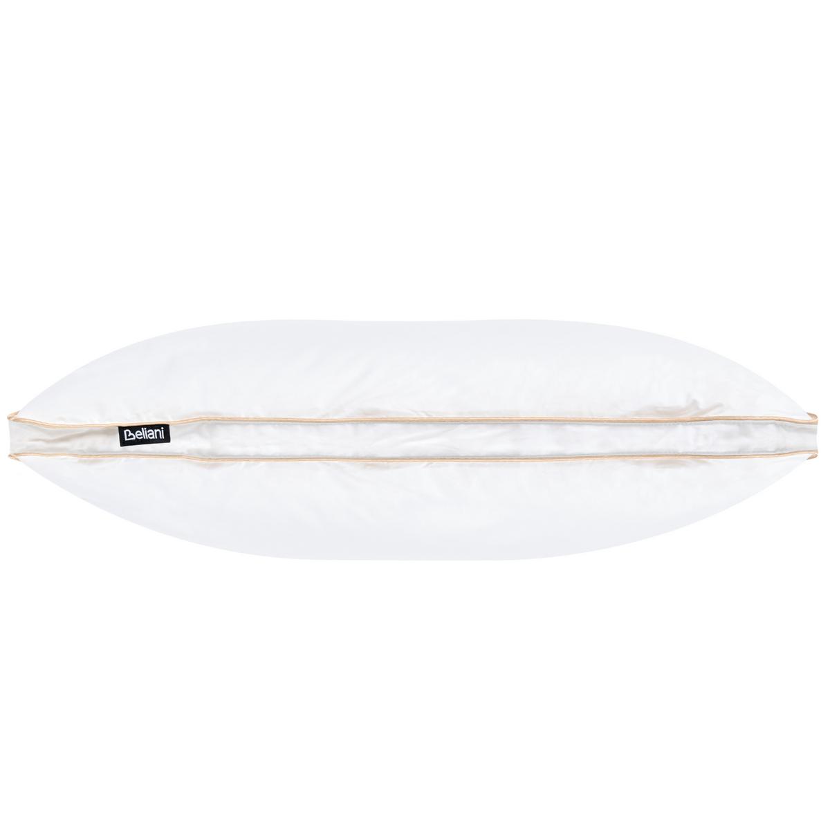 KOPFKISSEN Weiß 50/60 cm Etna - Weiß, Naturmaterialien (60/50cm) - Beliani