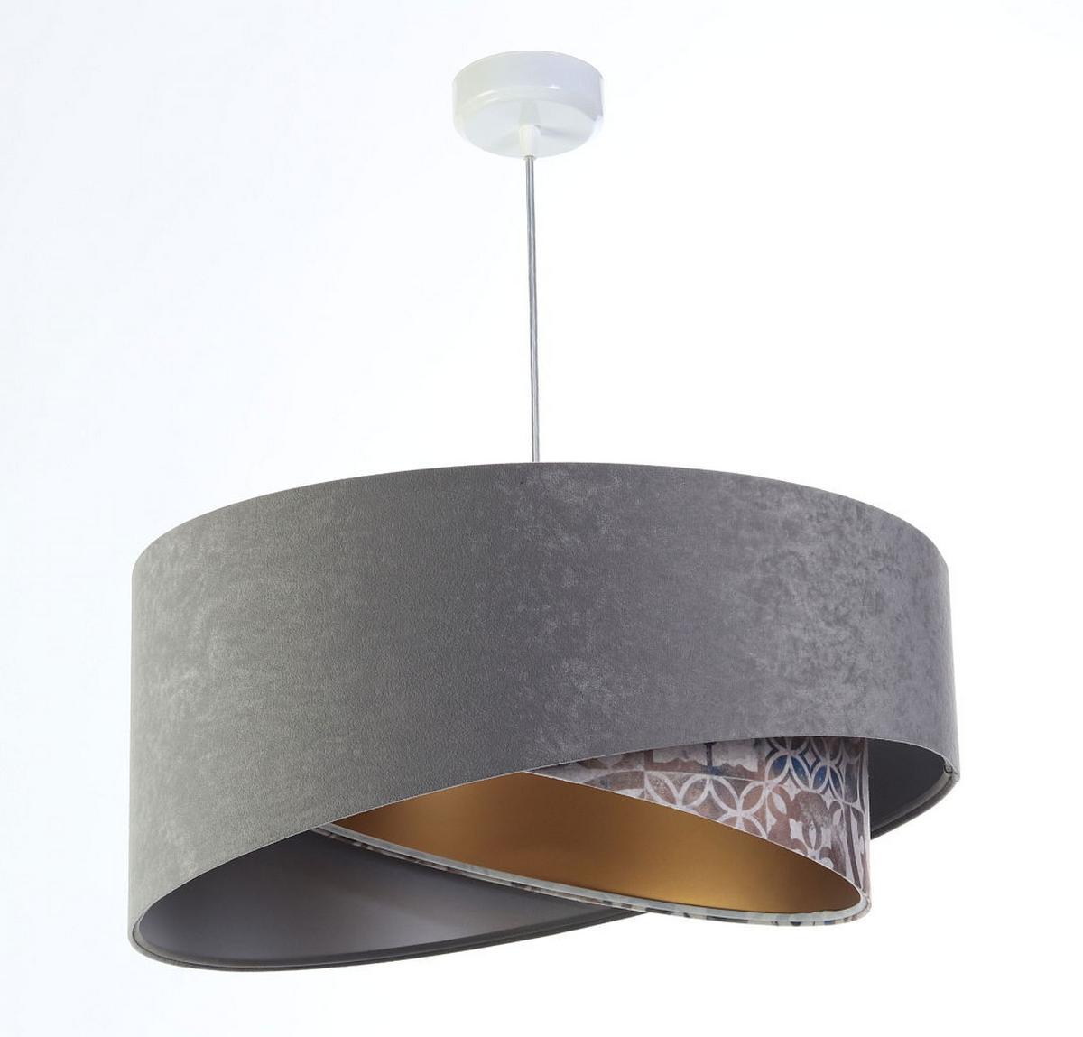 HÄNGELEUCHTE Grau 50/23 cm - Beige, Kunststoff (50/1/23cm) - ONZENO