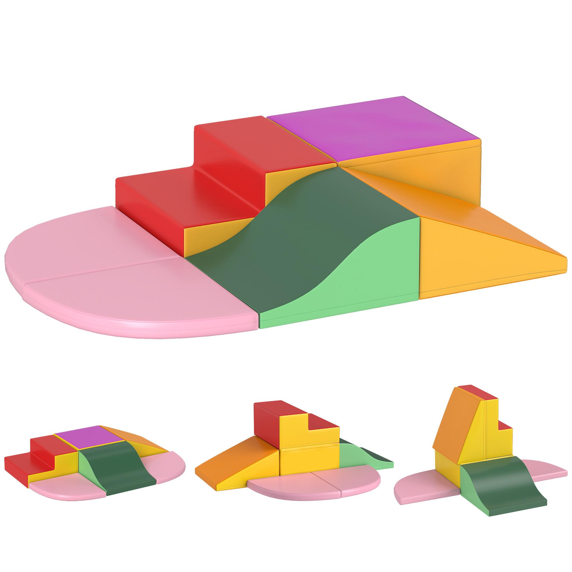 SCHAUMSTOFF-BAUSTEINE 6er Set PU EPE Mehrfarbig - Multicolor, Kunststoff (100/150cm) - HOMCOM