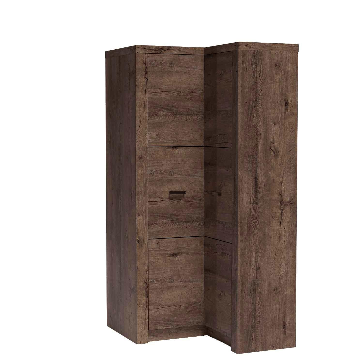 DREHTÜRENSCHRANK ZERI 106/192/58 cm 2-türig Braun - Braun, Holzwerkstoff (106/192/58cm) - MASSENO