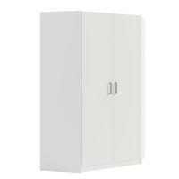 DREHTÜRENSCHRANK RYGEN 117,4/197,5/117,4cm 2-türig Weiß - Weiß, Holzwerkstoff (117.4/197.5/117.4cm) - MASSENO