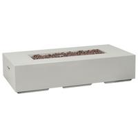 FEUERSTELLE Grau Pavo II - Grau, Stein (143/31/71cm) - Beliani