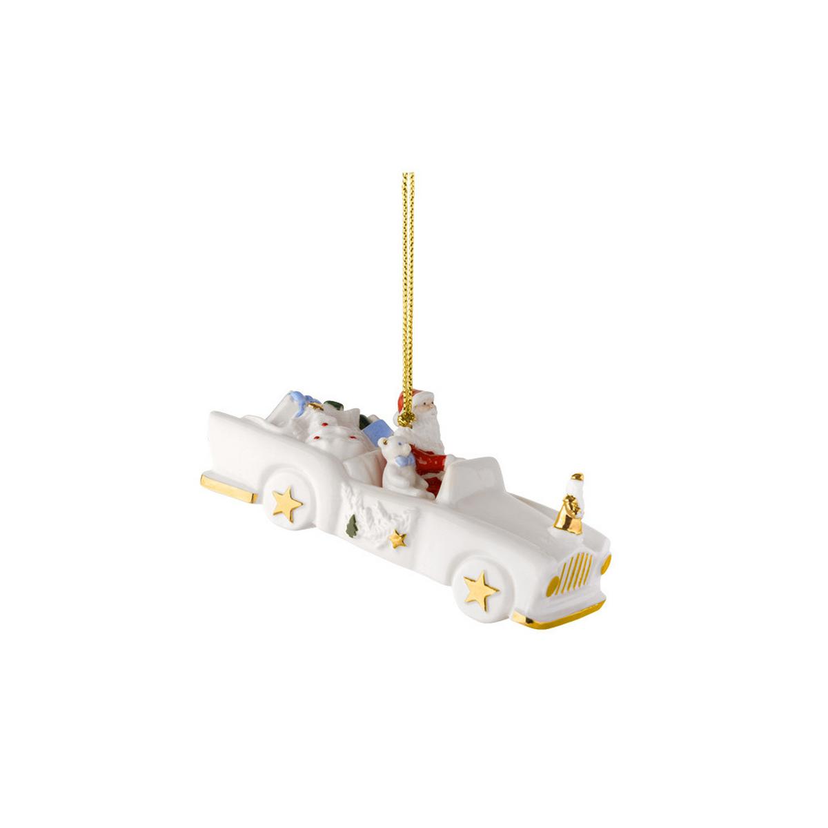 ORNAMENTE CADILLAC 2026 Christmas Classics weiß-gold 5,3 x 11,7 x 4,8 cm 6er Set - Goldfarben/Weiß, Keramik (11.7/4.8/5.3cm) - Villeroy & Boch