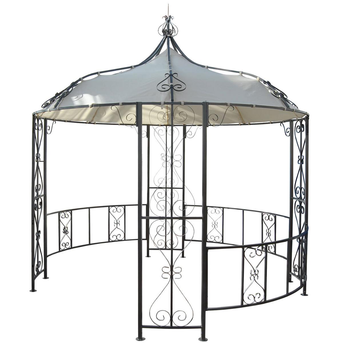PERGOLA CABRERA Cremeweiß - Weiß, Metall (296/330/293cm) - MCW