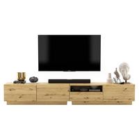 TV-LOWBOARD 2-er Set Enjoy Eiche Artisan Matt Loft Schublade 120 cm - Eiche Artisan, Holzwerkstoff (240/37/35cm) - Meble Lindner