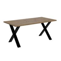 ESSTISCH 160x90x75 cm - Artisan Eiche Optik/Schwarz - KLYN X - Eichefarben, Holzwerkstoff (160/90/75cm) - ALTDECOR