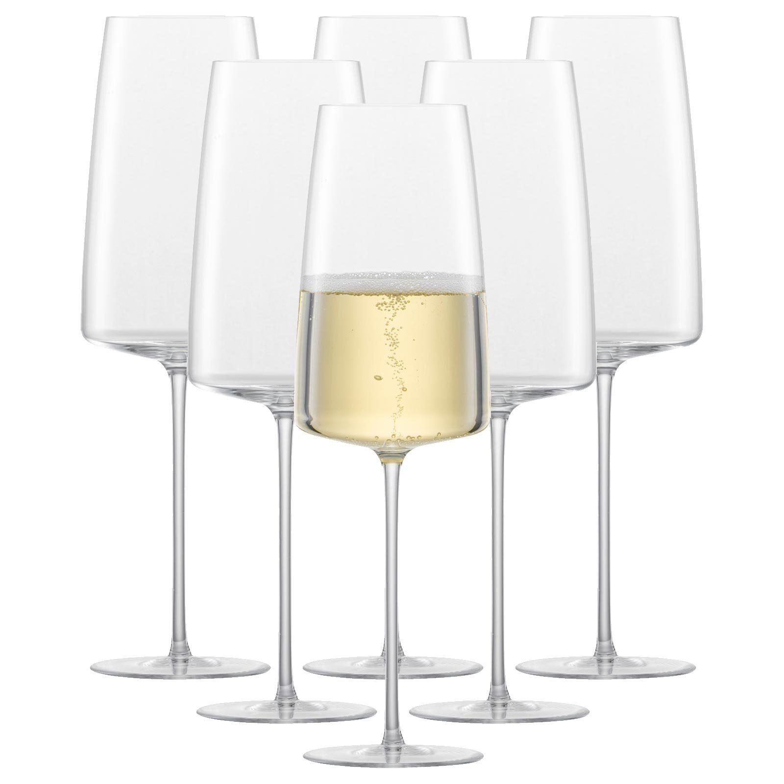 SEKTGLÄSER LEICHT & FRISCH Simplify transparent 407 ml 6er Set - Transparent, Glas (0.407L) - Zwiesel Glas