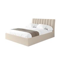 POLSTERBETT mit Bettkasten und Lattenrost, Boxbett ohne Matratze - ILAN 180x200 Dunkelbeige - Cappuccino, Holzwerkstoff/Textil (180/200cm) - ALTDECOR
