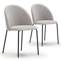 STUHL 2er-Set Kenia beige - Beige, Textil/Metall (47/78/43cm) - VS Venta-stock