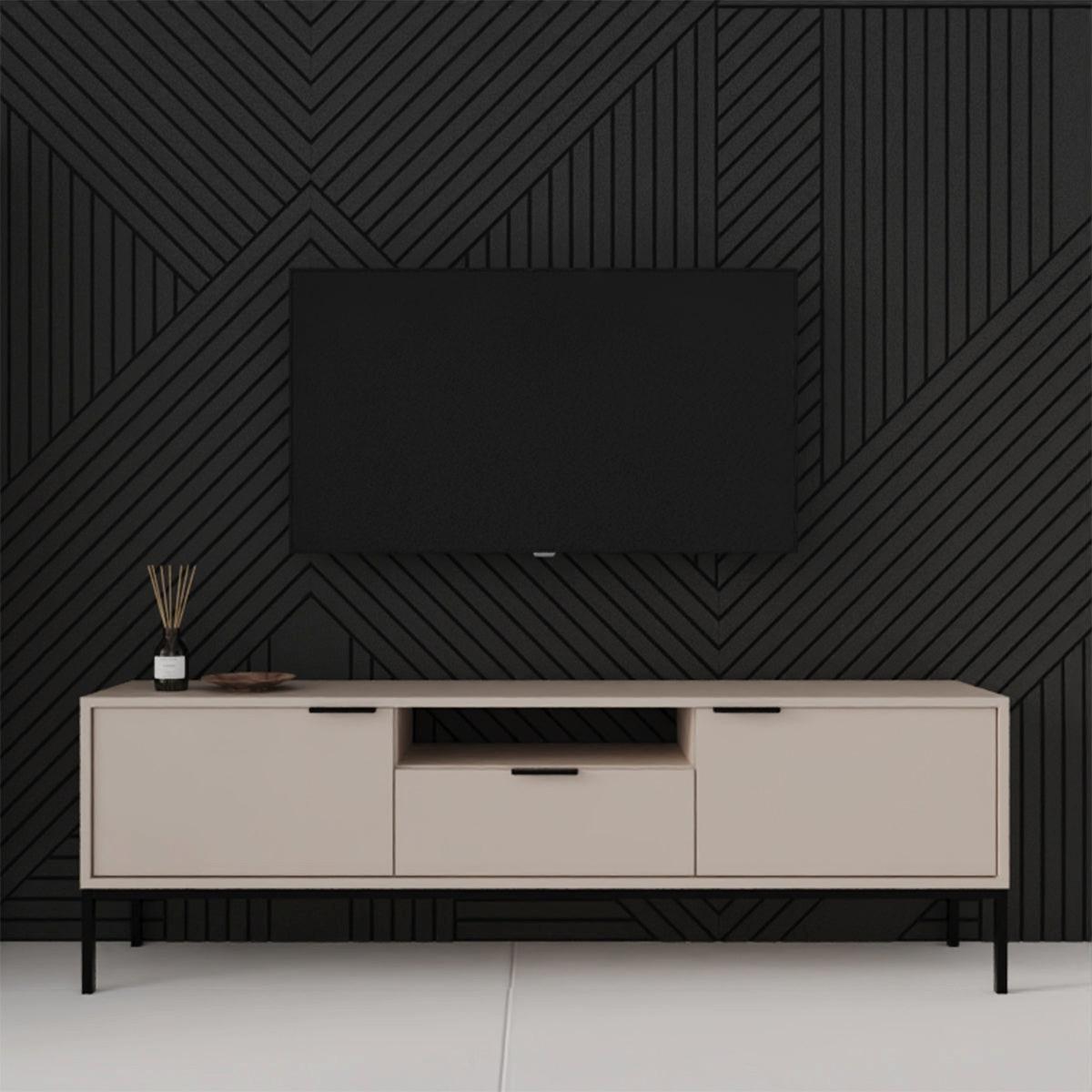 TV-MÖBEL Seattle Kaschmir - Beige, Holzwerkstoff (135/56.4/33cm) - Petits-meubles