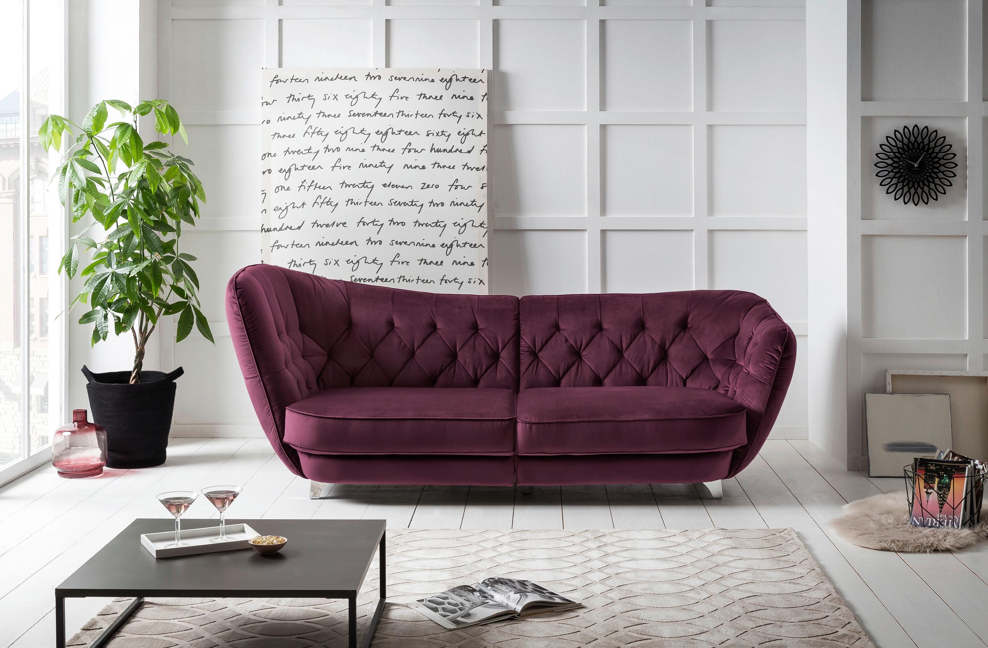 Bordowa sofa