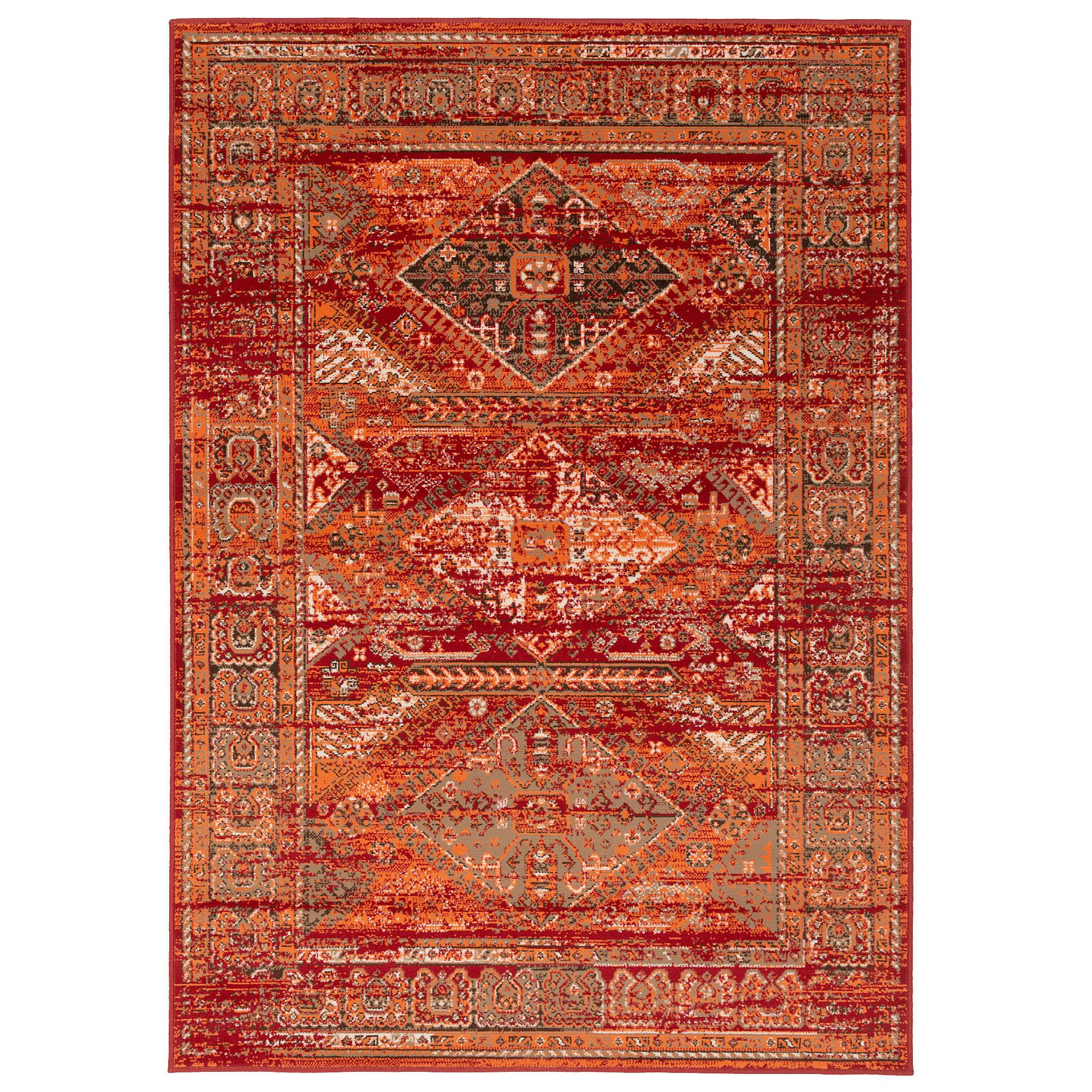 DESIGNER TEPPICH POP-VINTAGE ORIENT BORDÜRE - Terracotta, Textil (120/170cm) - Pergamon